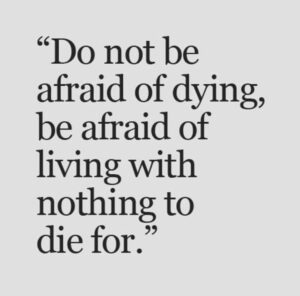 living vs not dying