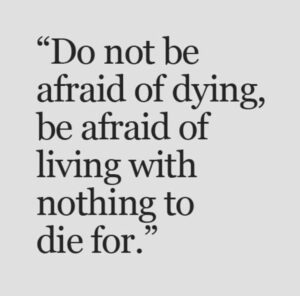 living vs not dying