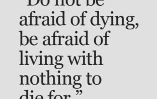 living vs not dying